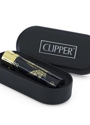 Clipper metal yantra weed gold запальничка
