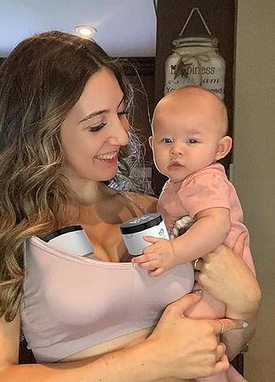 Молоковідсмоктувач bellababy wearable breast pump, бездротовий, lcd-дисплей, набір вставок (17/19/21 мм)