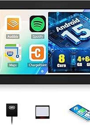 Универсальная 10" android-магнитола 4/64 гб для vw, mercedes, ford, seat, skoda, peugeot (android 15, 8-core)
