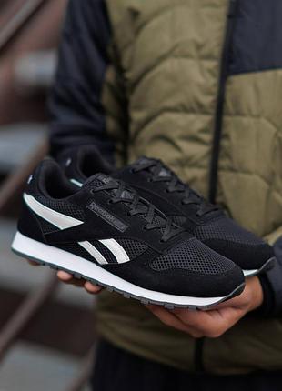Reebok classic leather black white 2