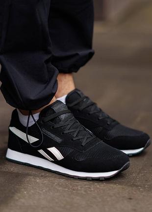 Reebok classic leather black white 7