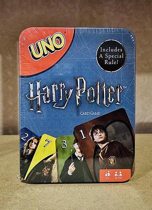 Настольная игра уно гарри поттер! (uno harry potter!) металлическая коробка!