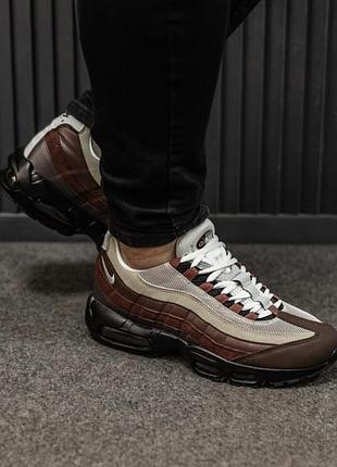 Мужские кроссовки nike air max 95 brown / basalt / smb+ 🔗