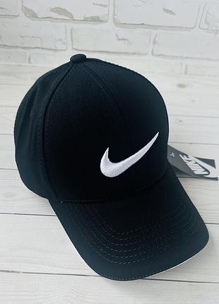 Черная хлопковая бейсболка nike (люкс)