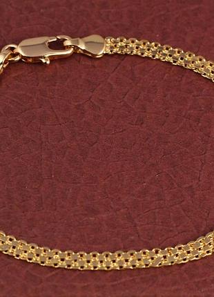 Браслет xuping jewelry новый бисмарк 19 см 3.5 мм золотистый love-shopping