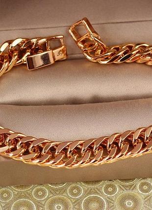 Браслет xuping jewelry кобра 20 см 9 мм золотистый love-shopping
