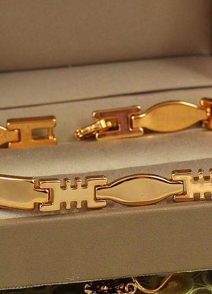 Браслет xuping jewelry головоломка 19 см золотистый love-shopping