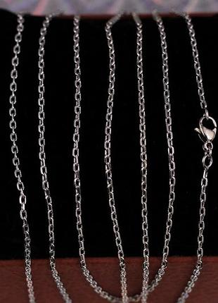 Цепь xuping jewelry якорная 60 см 2 мм серебристая love-shopping