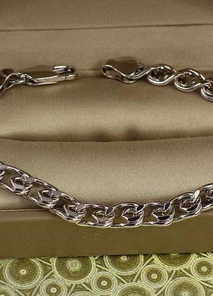 Браслет xuping jewelry лав 18,5 см серебристый love-shopping