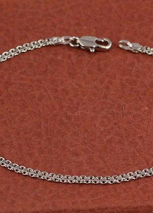 Браслет xuping jewelry бисмарк 18 см 2 мм серебристый love-shopping