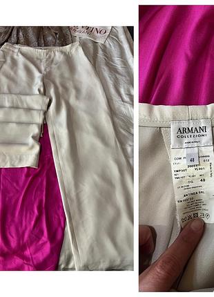 Armani collezioni брюки палаццо шовк