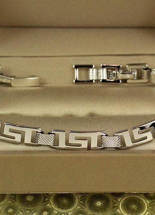 Браслет xuping jewelry лора 16.5 см 6 мм серебристый love-shopping