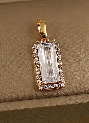 Кулон xuping jewelry эсми 2 см золотистый love-shopping