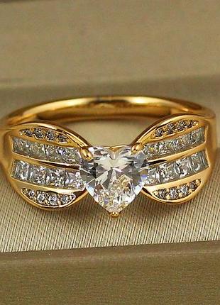 Кільце xuping jewelry аристократка р 20 золотисте love-shopping
