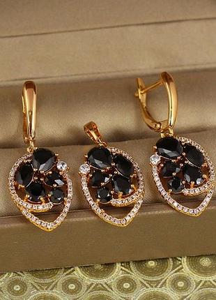 Набір xuping jewelry неонова ніч золотистий love-shopping
