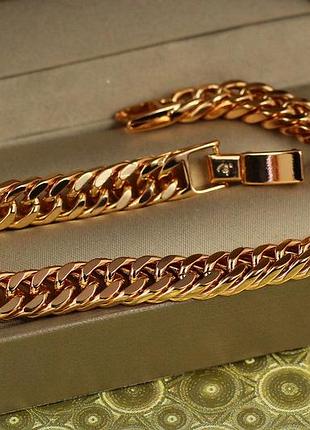 Браслет xuping jewelry кобра 20 см 7 мм золотистый love-shopping