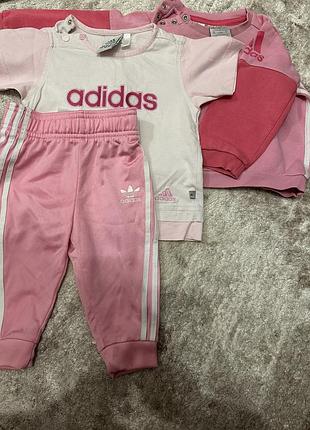 Костюм штани кофта футболка 9-12 місяців adidas