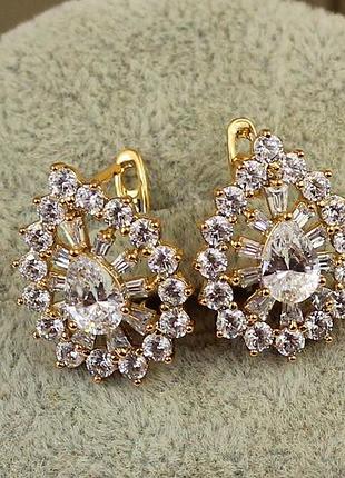 Серьги xuping jewelry легион 2 см золотистые love-shopping
