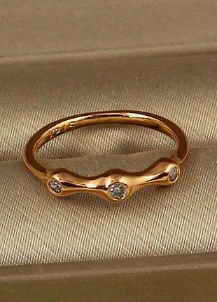 Кільце xuping jewelry костяшка р 13 золотисте love-shopping