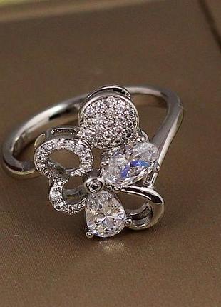 Кольцо xuping jewelry локон страсти р 16 серебристое love-shopping