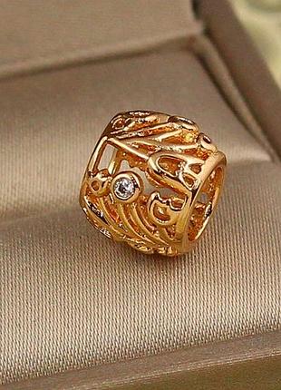 Кулон шарм xuping jewelry 8 мм золотистый love-shopping