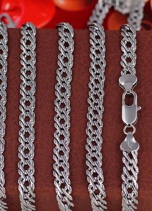 Цепь xuping jewelry ромб с огранкой 50 см 6 мм серебристая love-shopping