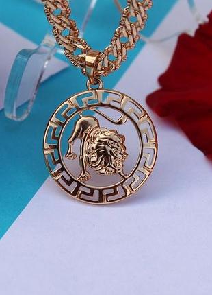 Кулон зодиак xuping jewelry лев 2,5 см золотистый love-shopping