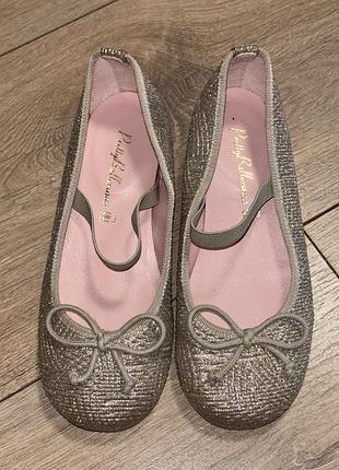 Туфлі для дівчинки pretty ballerinas 28 розмір в золотому кольорі