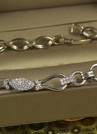 Браслет xuping jewelry кузница 17,5 см 8 мм серебристый love-shopping