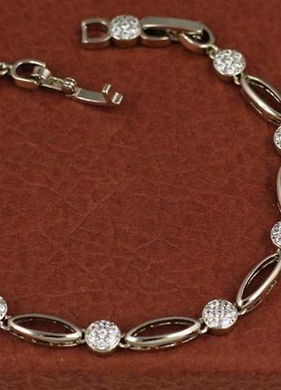 Браслет xuping jewelry эквилибр 19 см 5 мм серебристый love-shopping