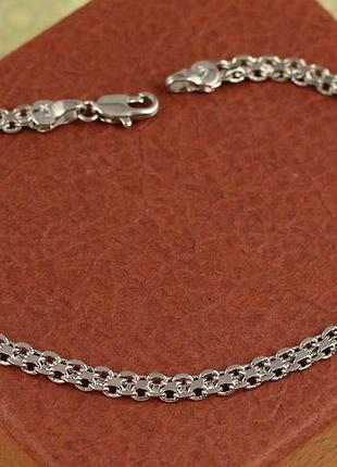 Браслет xuping jewelry бисмарк 21 см 4 мм серебристый love-shopping