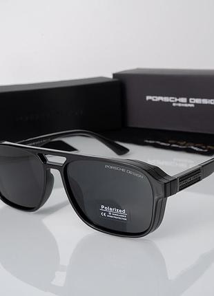 Мужские брендовые очки с поляризацией porsche design (7165)