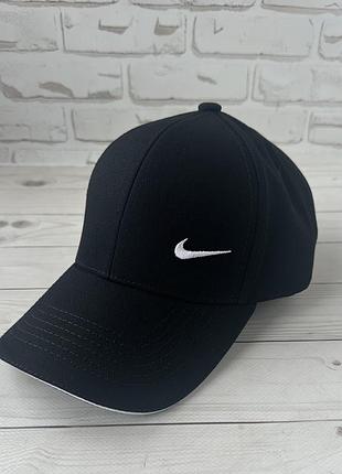 Черная хлопковая бейсболка nike (люкс)