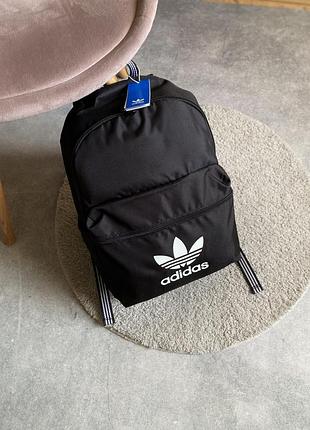 Adidas originals adicolor backpack оригінал новий чоловічий жіночий підлітковий рюкзак портфель сумка наплічник спортивний міський чорний брендовий