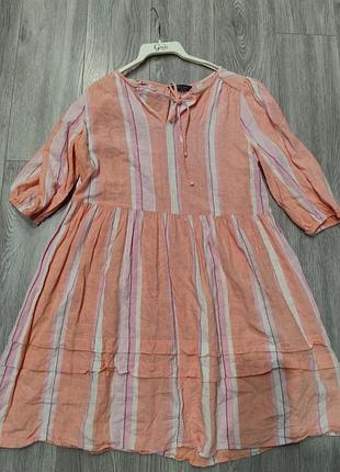 Льняное платье платья, marks &amp; spencer натуральное.