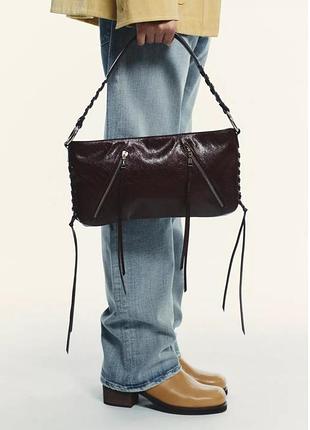 Сумка коричнева zara