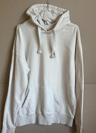 Бежеве худі реглан толстовка primark oversize з капюшоном 100% бавовна