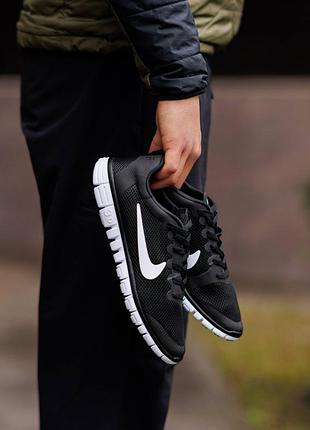 Nike free run 3.0 v2 black white 6
