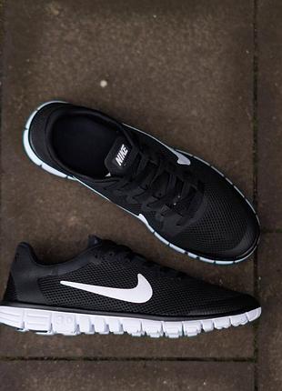 Nike free run 3.0 v2 black white 2