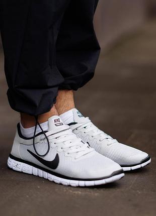 Nike free run 3.0 v2 silver white black 6