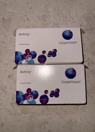 Контактные линзы biofinity -3.25 (новые, запечатанные)