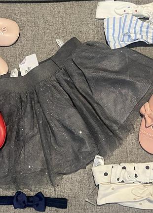 Спідниці, сукні, сарафани, пінетки 6-9-12 міс