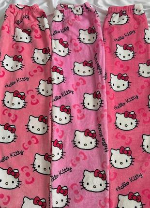 Штани плюшеві hello kitty