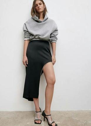 Юбка со стразами zara s