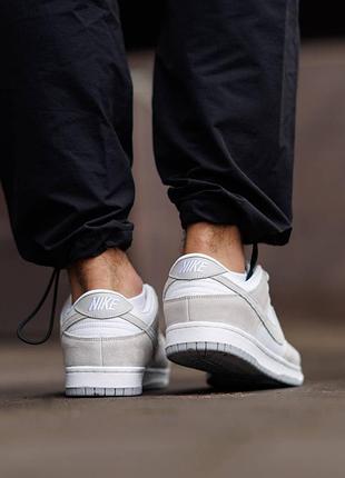 Nike sb dunk low grey white 7