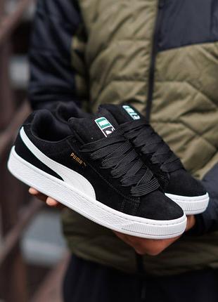 Кроссовки мужские, puma suede xl black white