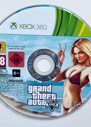 Grand theft auto v - xbox 360 (диск install), б/у