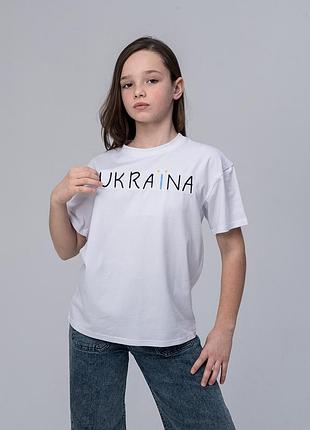 Футболка оверсайз для девочки "украина"