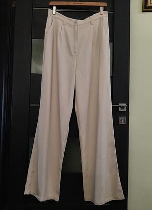 Широкі брюки з льоном  asos xl