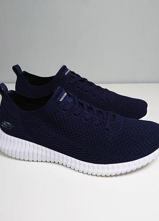 Кроссовки skechers social muse slip on women's 8730017 nvy blue/white 41 р оригинал